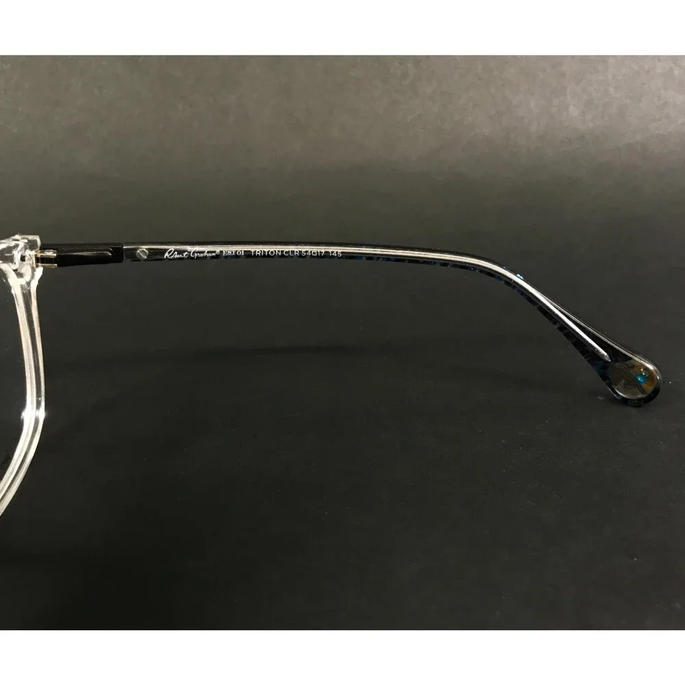 Robert Graham Eyeglasses Frames TRITON CLR Clear Rectangle Full Rim 54-17-145